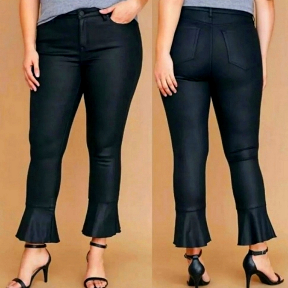 Lane Bryant crop flared jeans